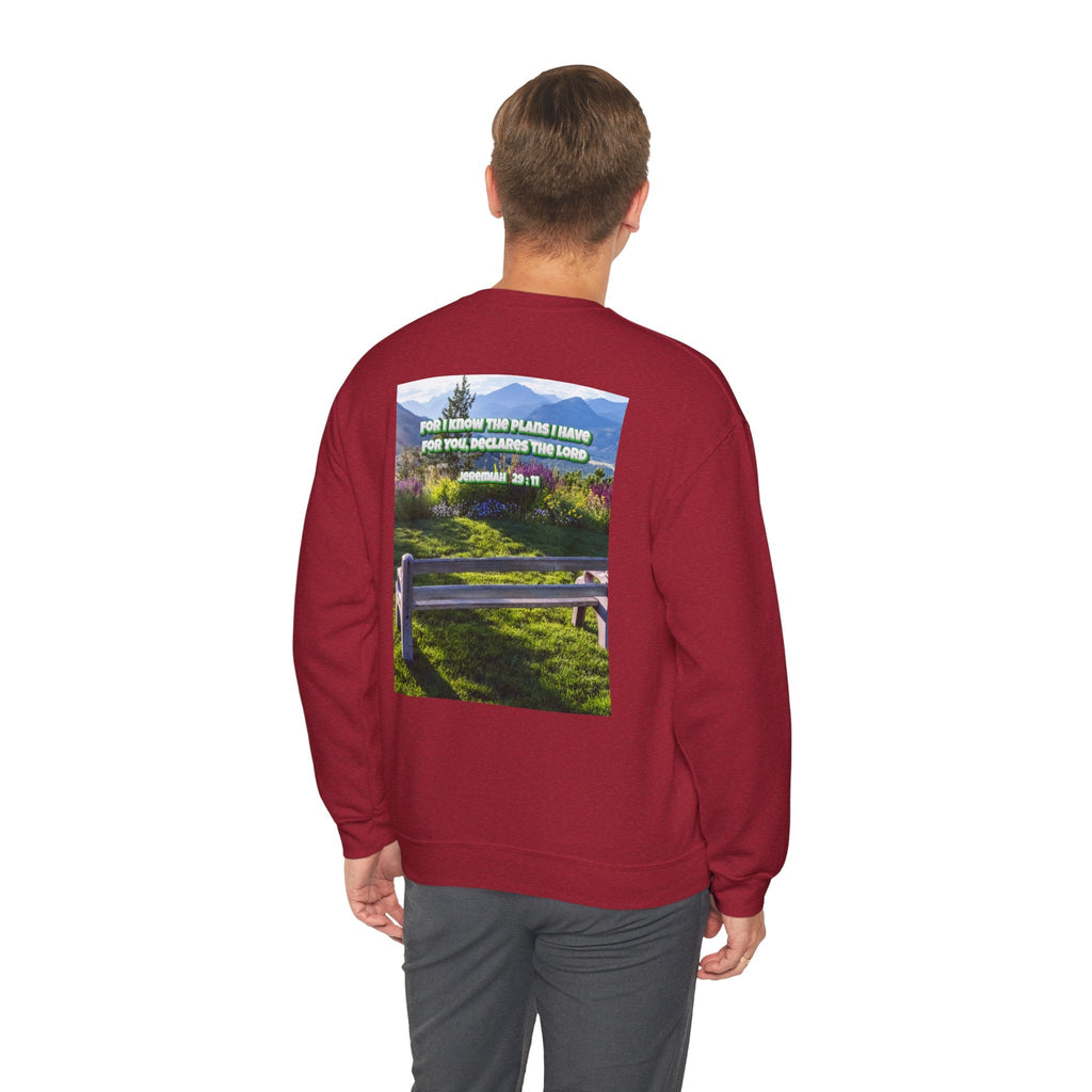 Bible Verse Unisex Heavy Blend™ Crewneck Sweatshirt -  Jeremiah 29 : 11 Printify