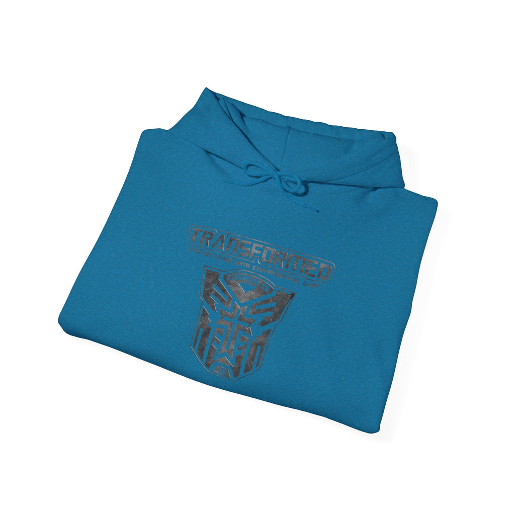 Transformer Logo Christian Hoodie | 2 Corinthians 3:18 Bible Verse Hoodie Printify