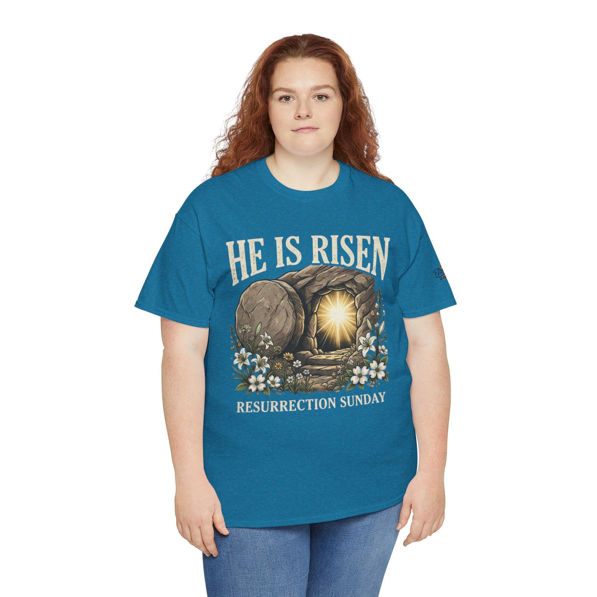 He Is Risen T-Shirt — Jesus Christ Resurrection Easter Tee Printify