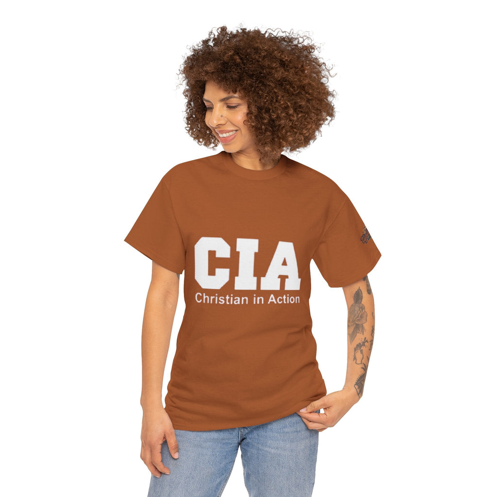 CIA Christian in Action T-shirt - Funny Faith Parody T-shirt - Mission Ready Apparel Printify