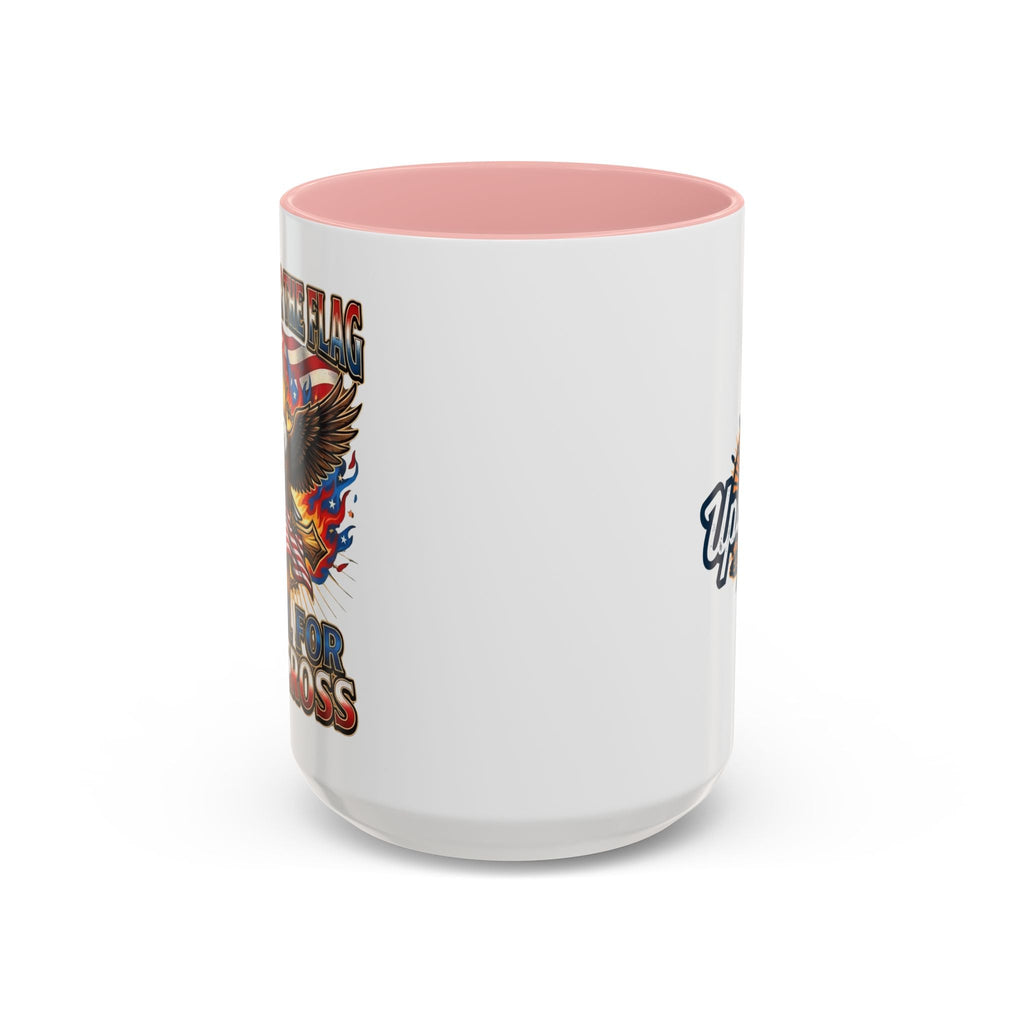 Patriotic Eagle Coffee Mug — "Stand for the Flag, Kneel for the Cross" (11/15oz) Printify