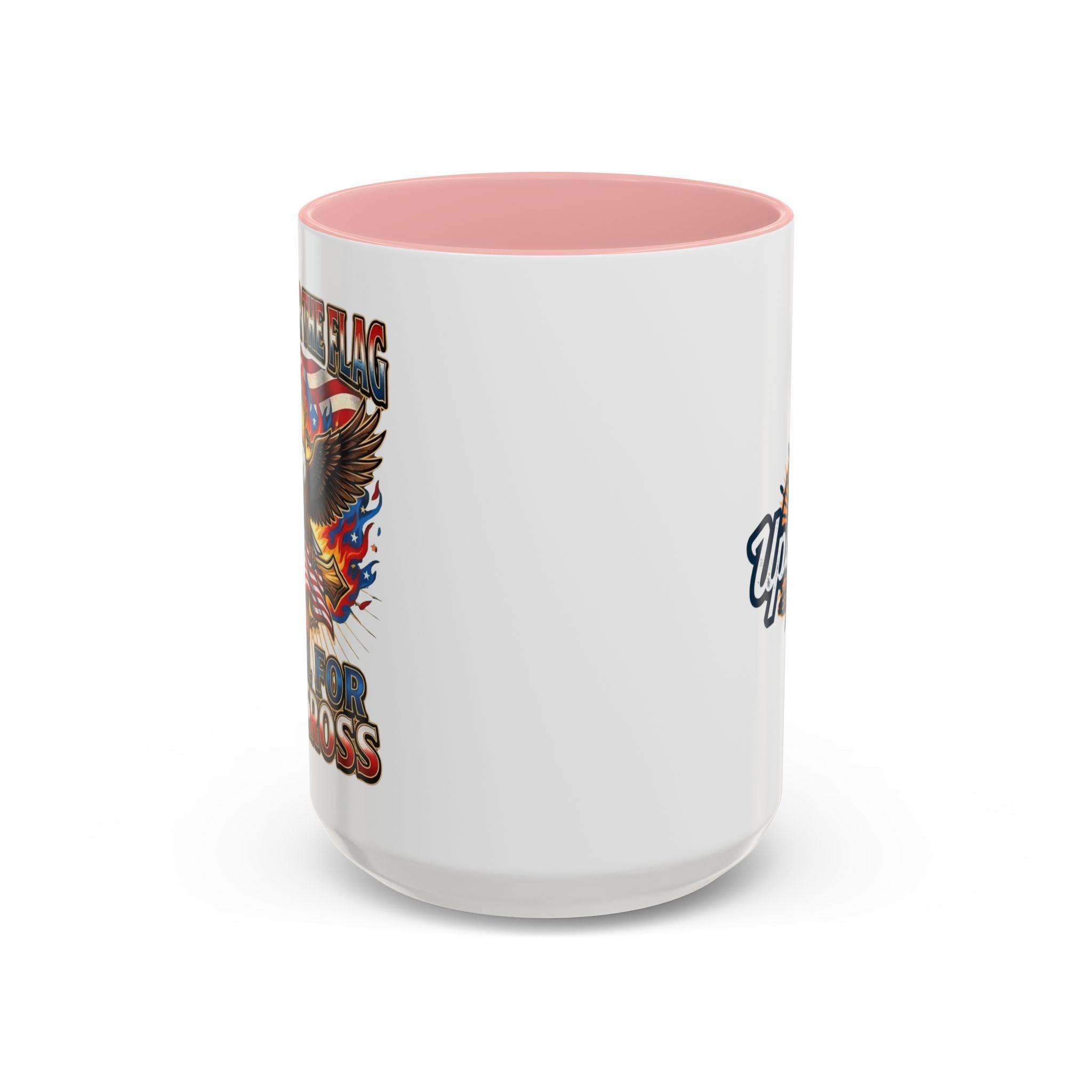 Patriotic Eagle Coffee Mug — "Stand for the Flag, Kneel for the Cross" (11/15oz) Printify