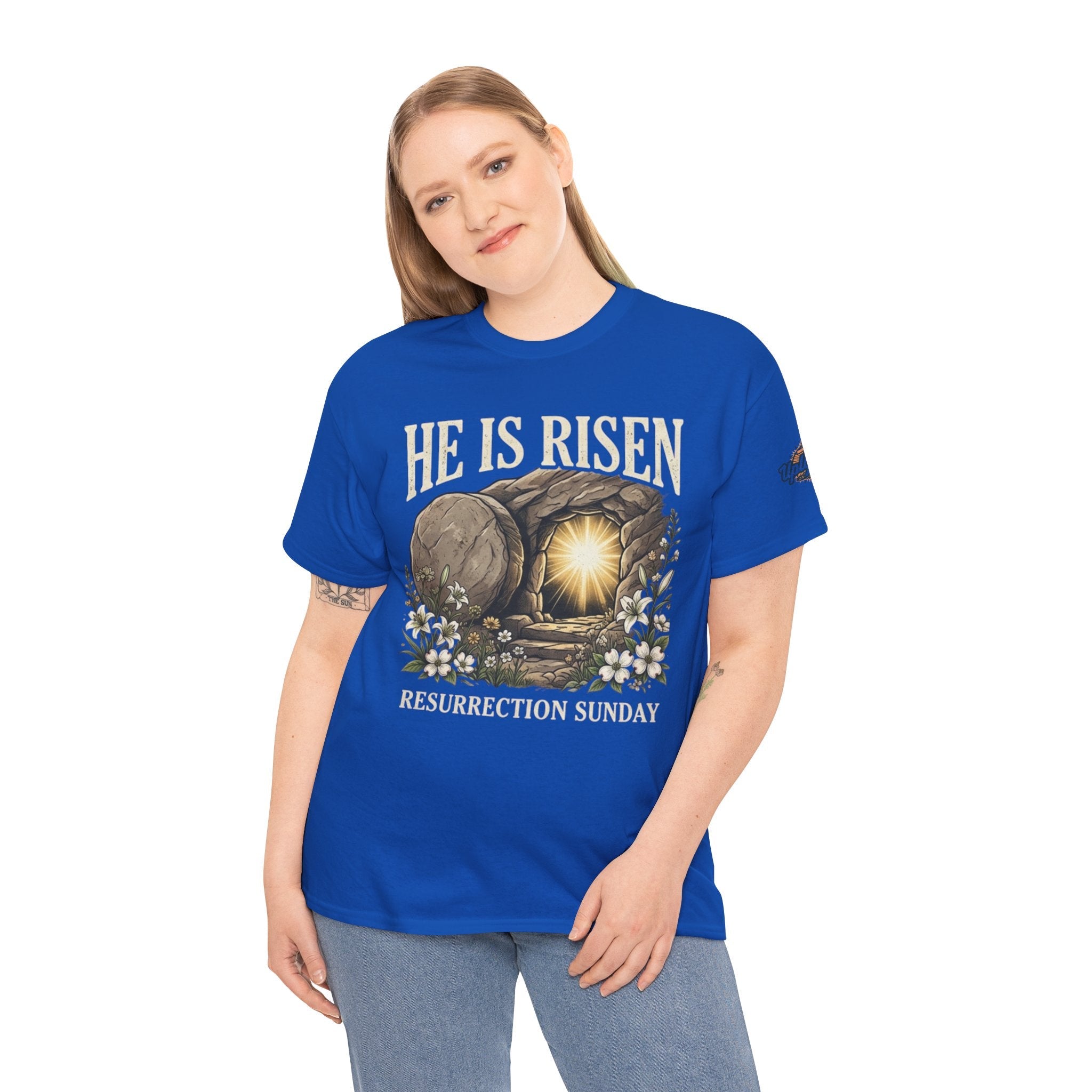 He Is Risen T-Shirt — Jesus Christ Resurrection Easter Tee Printify