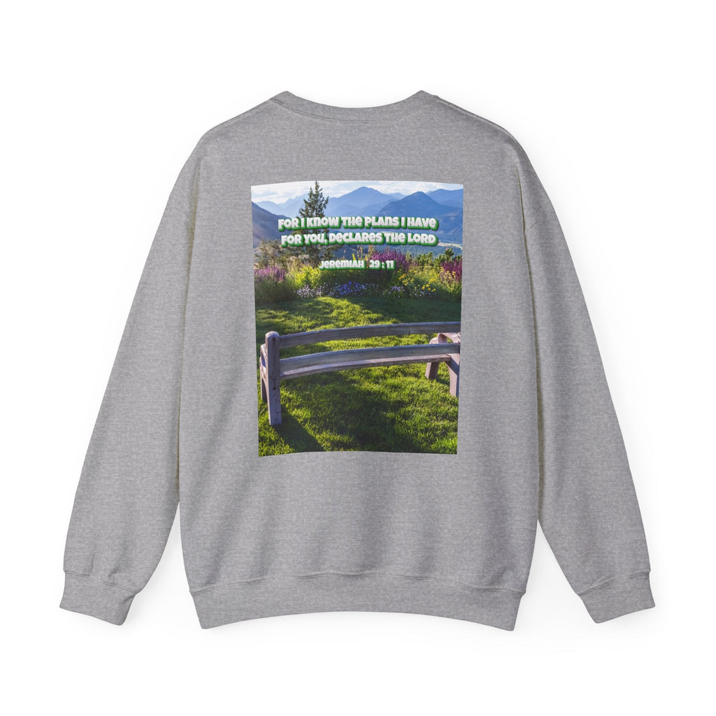 Bible Verse Unisex Heavy Blend™ Crewneck Sweatshirt -  Jeremiah 29 : 11 Printify