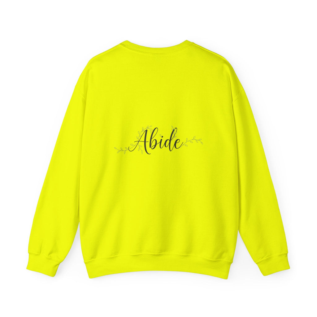 Abide Sweatshirt – Vine Wrapped John 15:5 Christian Sweatshirt for Cozy Devotion Printify