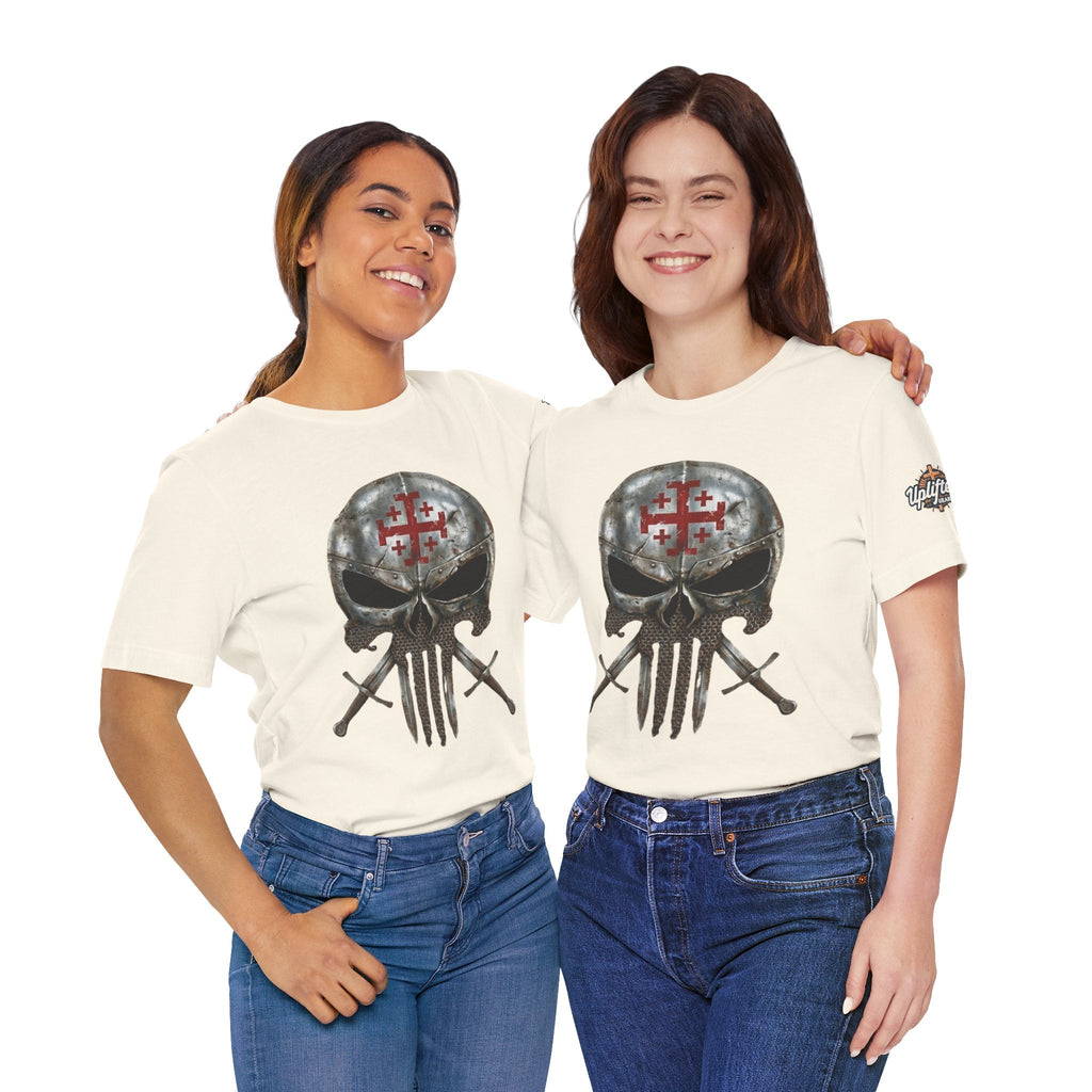 Crusader Knight Christian Skull T-shirt - Warrior Armor of God T-shirt Printify