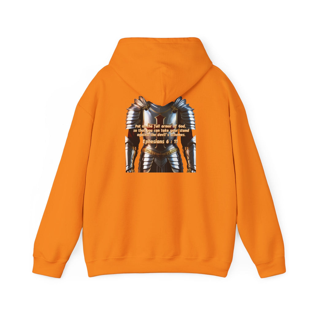 Religious Graphic Armor Of God Design - Unisex Heavy Blend™ Hooded Sweatshirt Printify