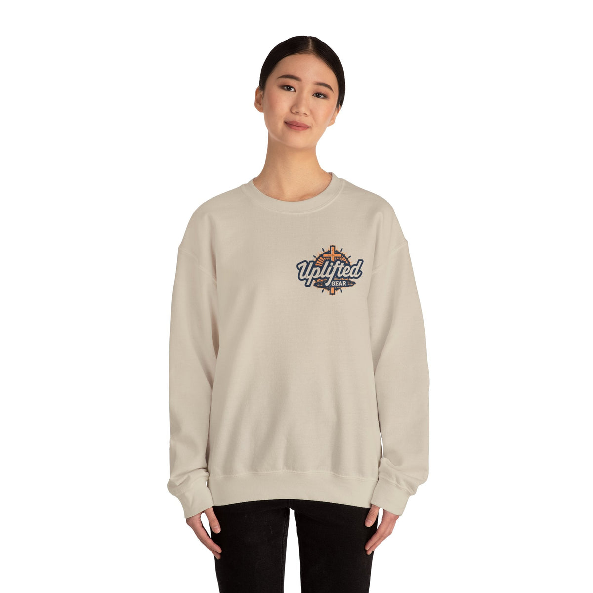 Religious Graphic Armor Of God Design - Unisex Heavy Blend™ Crewneck Sweatshirt Printify
