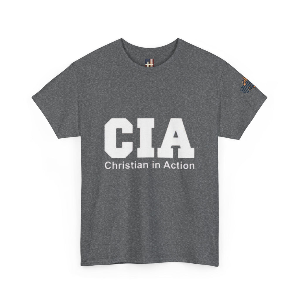 CIA Christian in Action T-shirt - Funny Faith Parody T-shirt - Mission Ready Apparel Printify