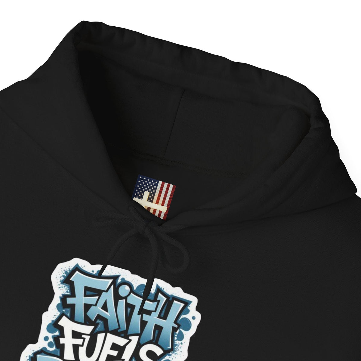 Faith Fuels Purpose Hoodie – Inspirational Christian Sweatshirt for Divine Drive & Unstoppable Belief Printify