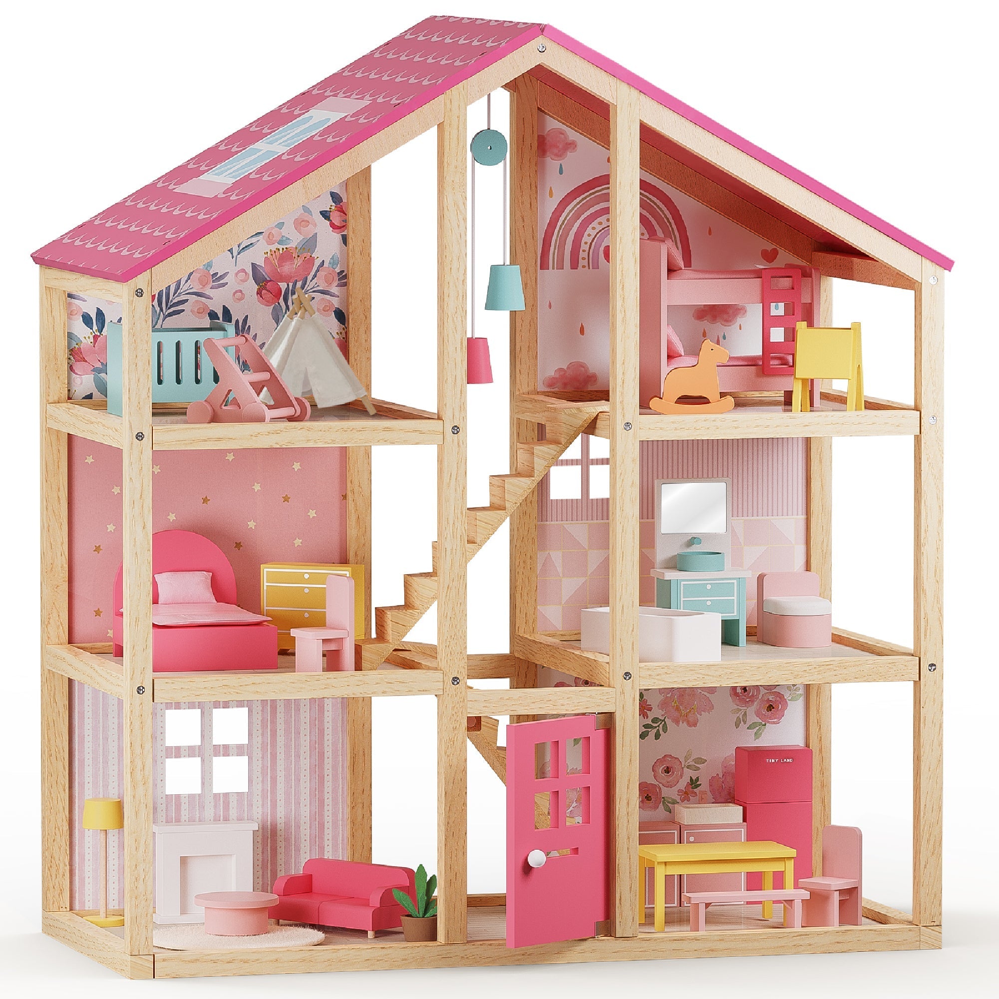 Tiny Land® Sweetwood Love Dollhouse without Dolls Tiny Land INC