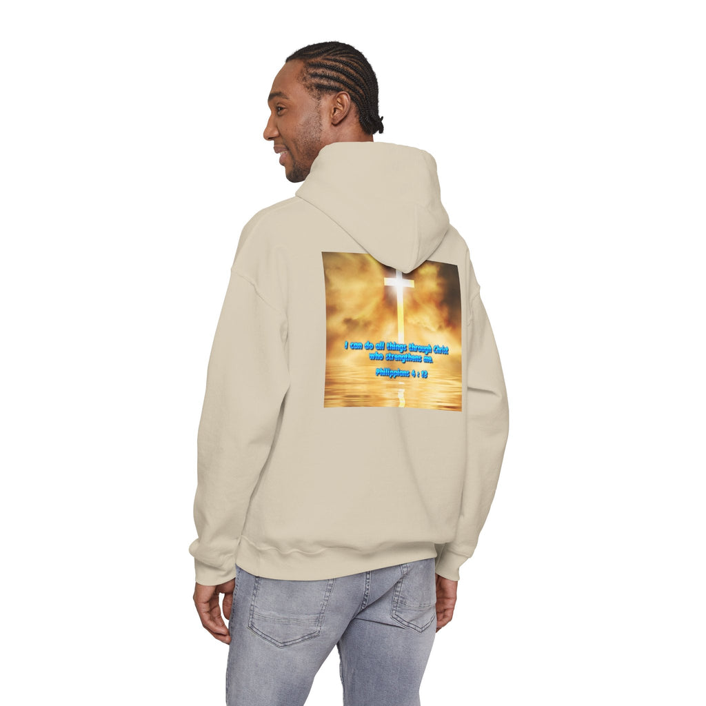 Bible Verse Unisex Heavy Blend™ Hooded Sweatshirt - Philippians 4 : 13 Printify