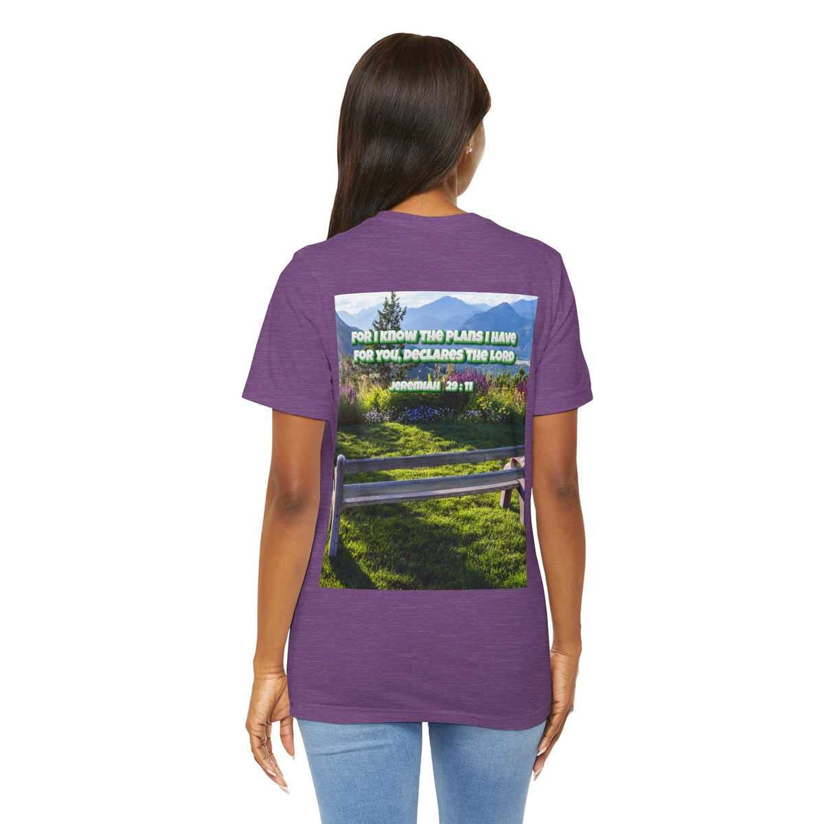 Bible Verse Unisex Tee - Jeremiah 29 : 11 Printify