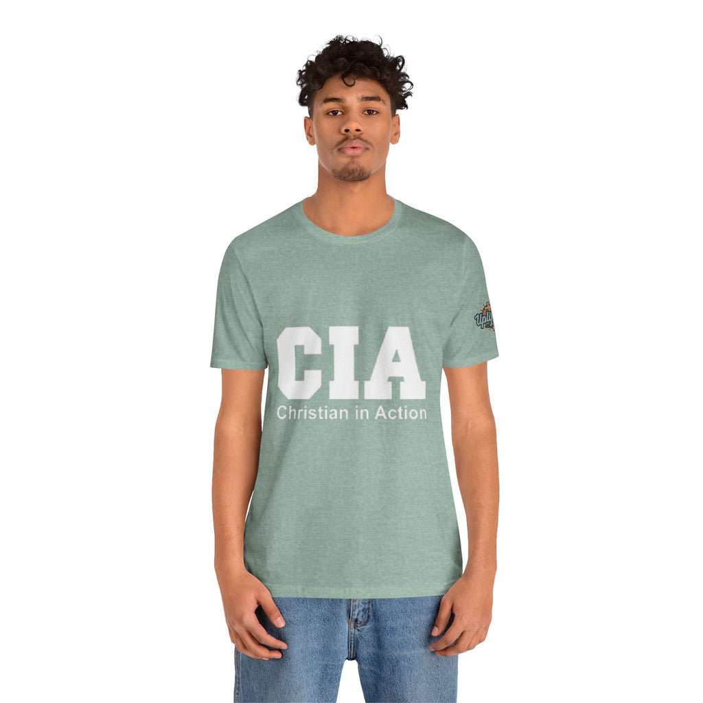 CIA Christian in Action T-shirt - Funny Faith Parody T-shirt - Mission Ready Apparel Printify
