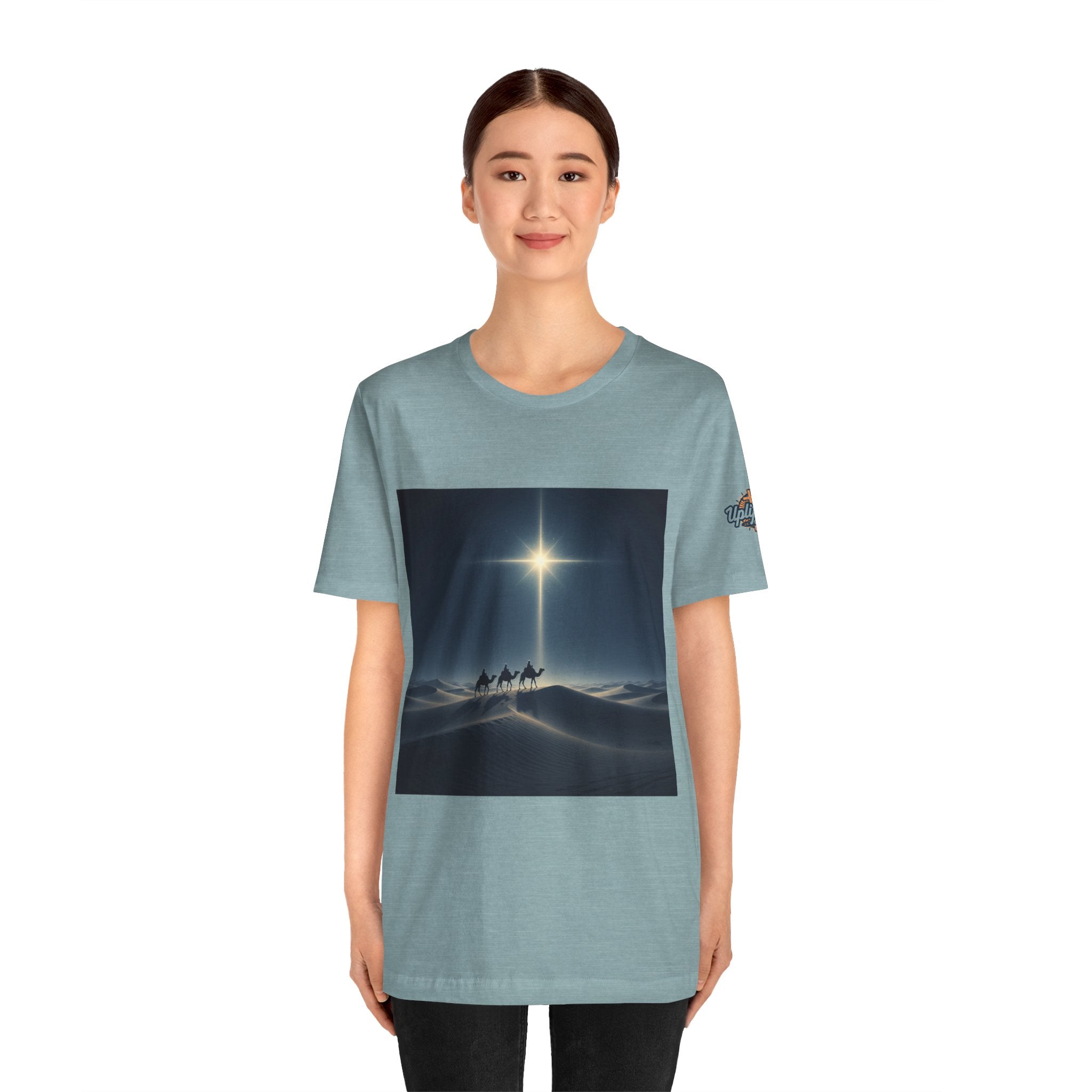 3 Wise Men T-shirt – Magi Camels Nativity Journey Christian Christmas T-shirt for Epiphany Faith & Holy Night Printify
