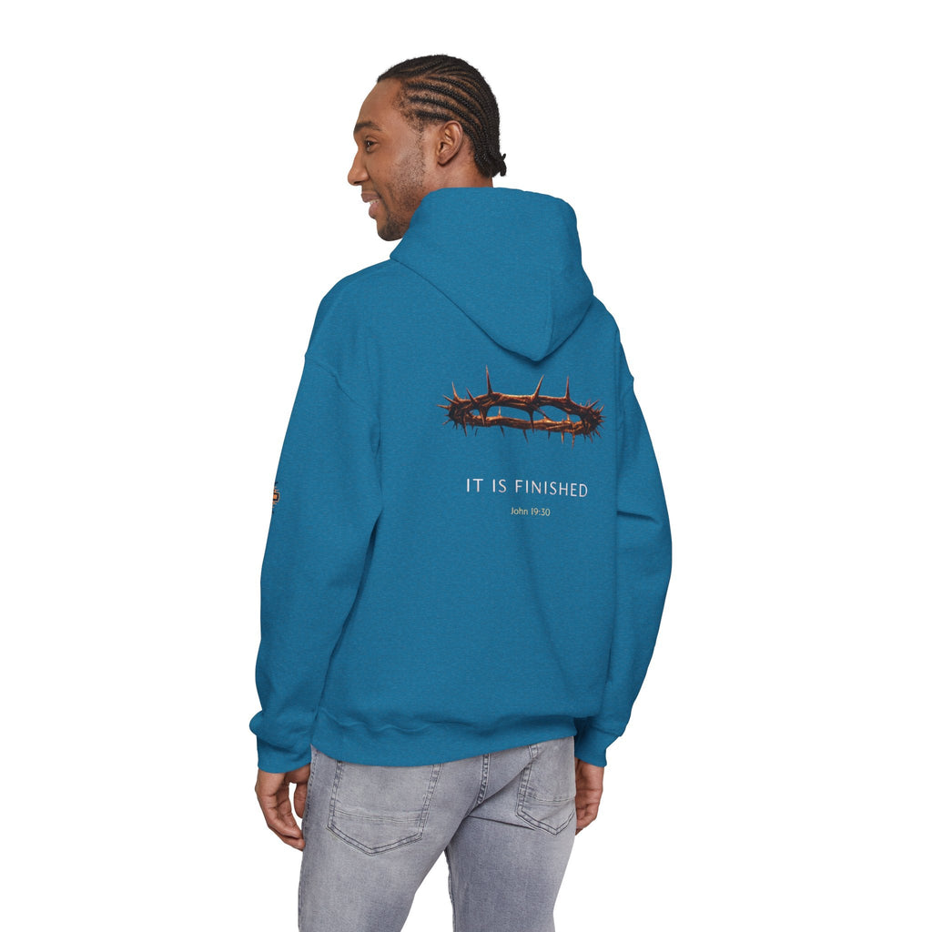 It Is Finished Crown of Thorns Hoodie — Christian John 19:30 Faith Hoodie Printify