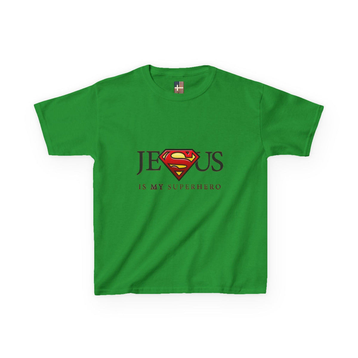 Jesus Is My Superhero T-Shirt — Faith-Based Superman-Inspired Tee Printify