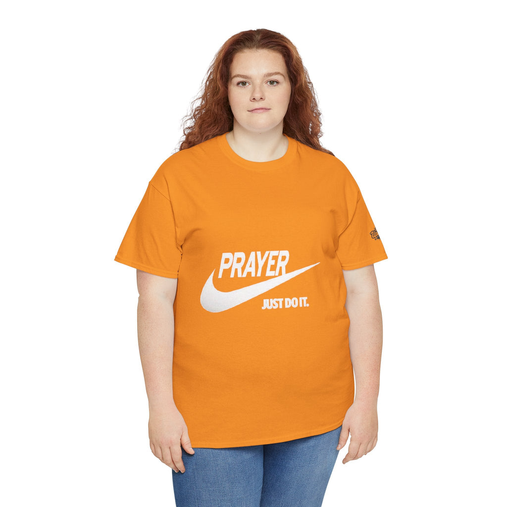 Prayer Just Do It T-shirt - Funny Christian Nike Parody T-shirt - Faith Gear Printify