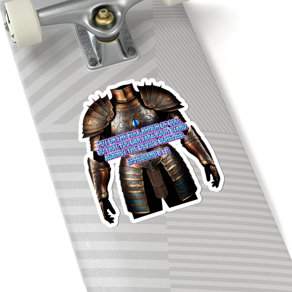 Religious Graphic Armor Of God Design - Kiss-Cut Stickers Printify