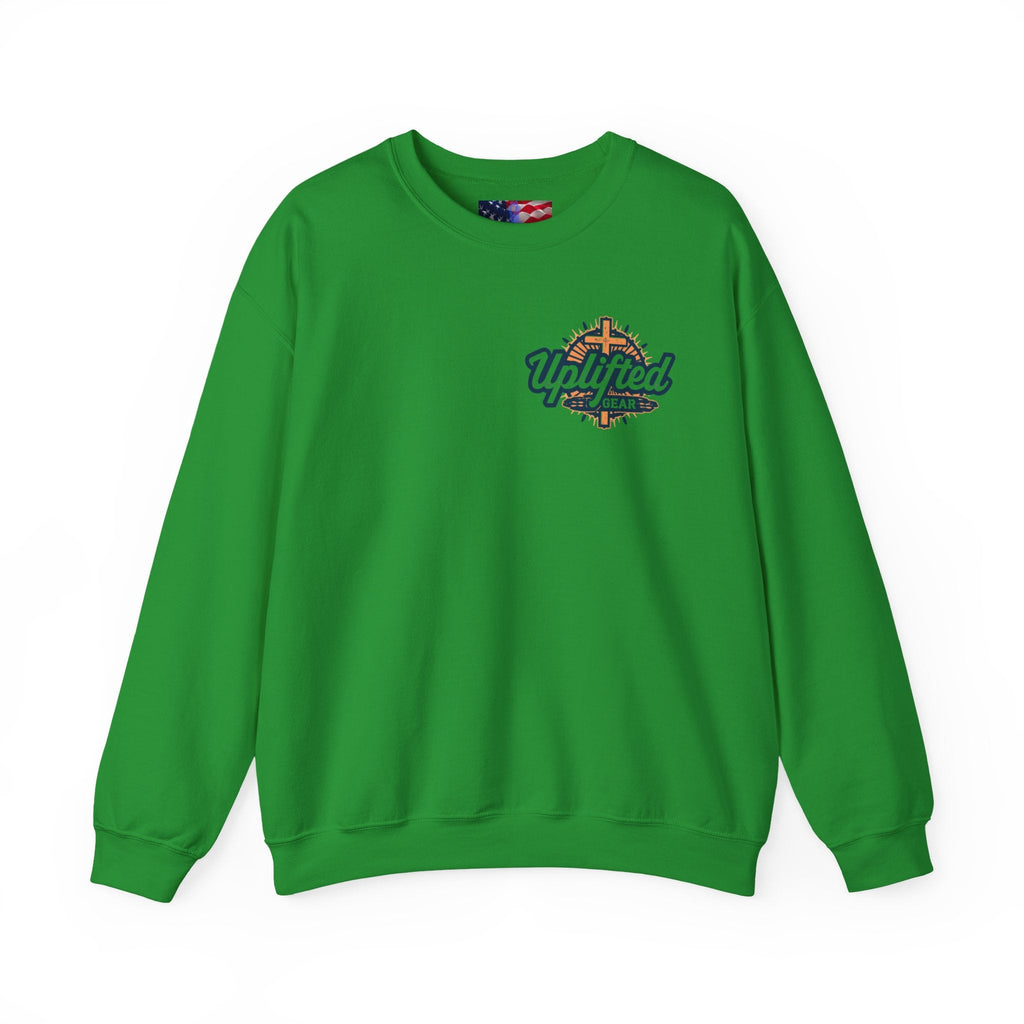 Trust in The Lord Proverbs 3:5-6 Biblical Design Crewneck Sweatshirt Printify