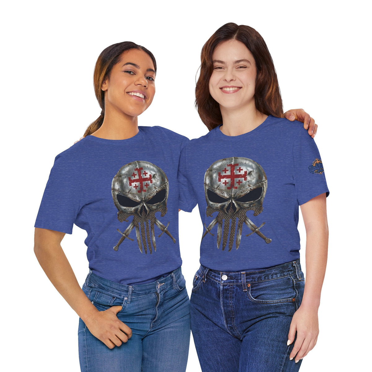 Crusader Knight Christian Skull T-shirt - Warrior Armor of God T-shirt Printify