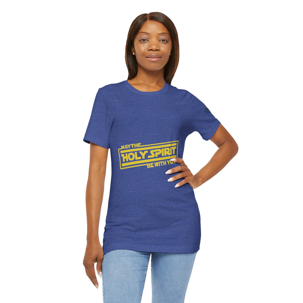 May the Holy Spirit Be With You T-shirt - Christian Star Wars Parody T-shirt Printify