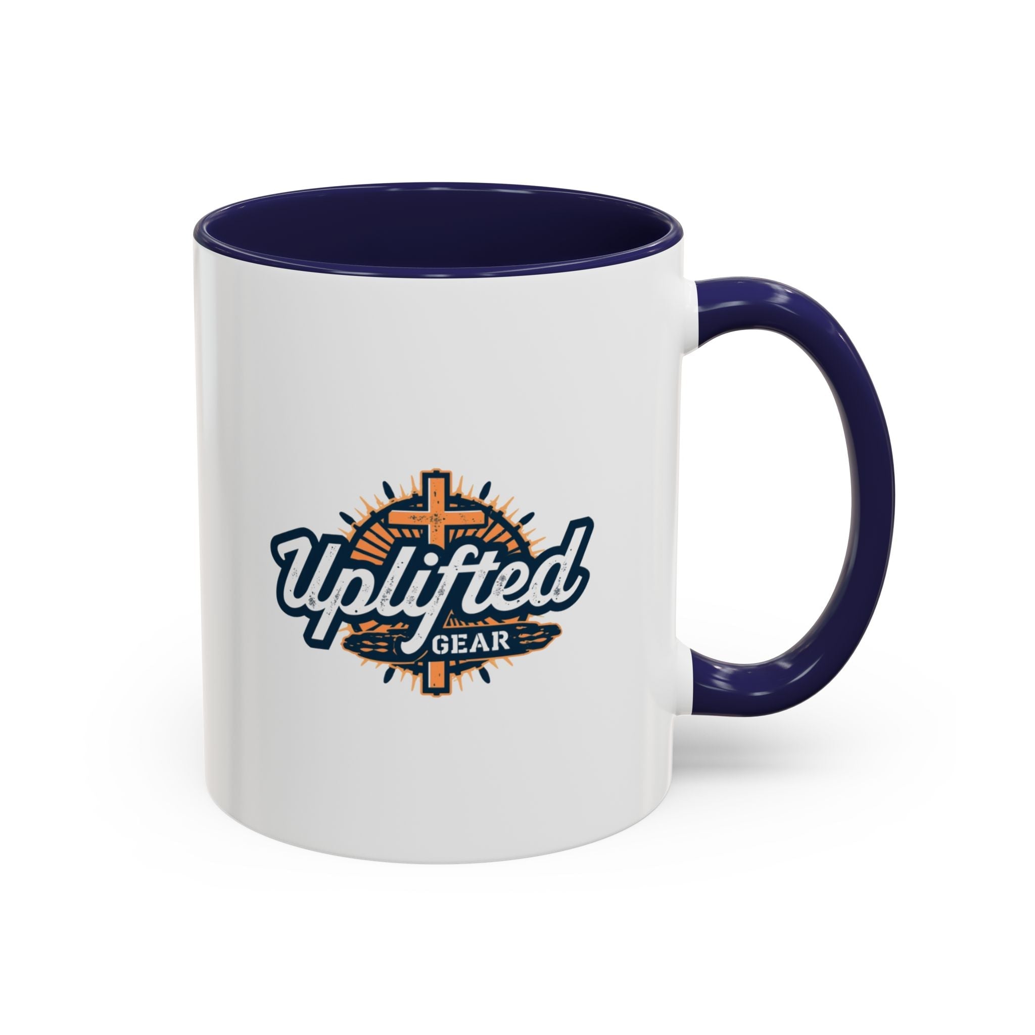 Funny Christian Coffee Mug — “Give God Control, HE Delivers” Accent Mug (11/15oz) Printify