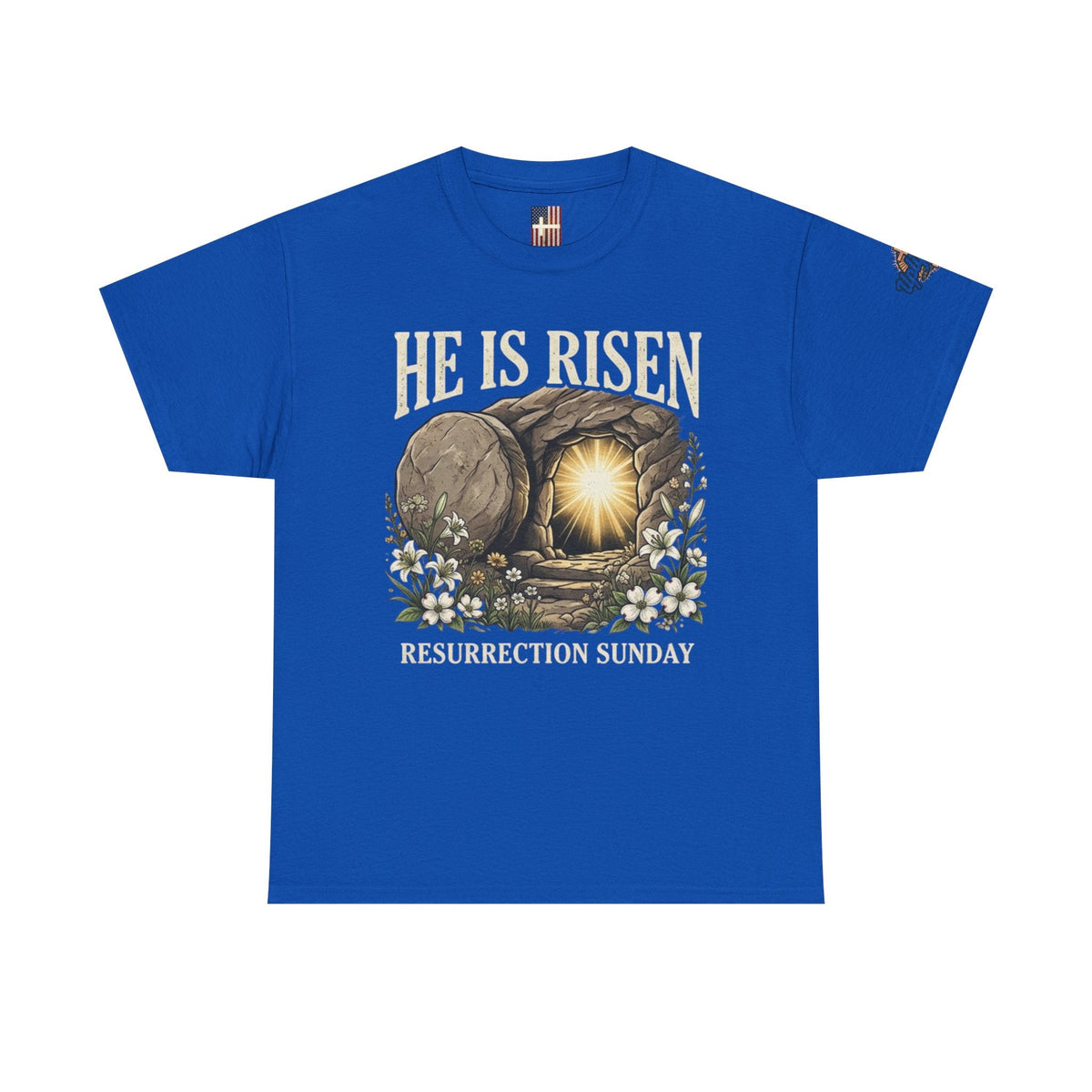 He Is Risen T-Shirt — Jesus Christ Resurrection Easter Tee Printify