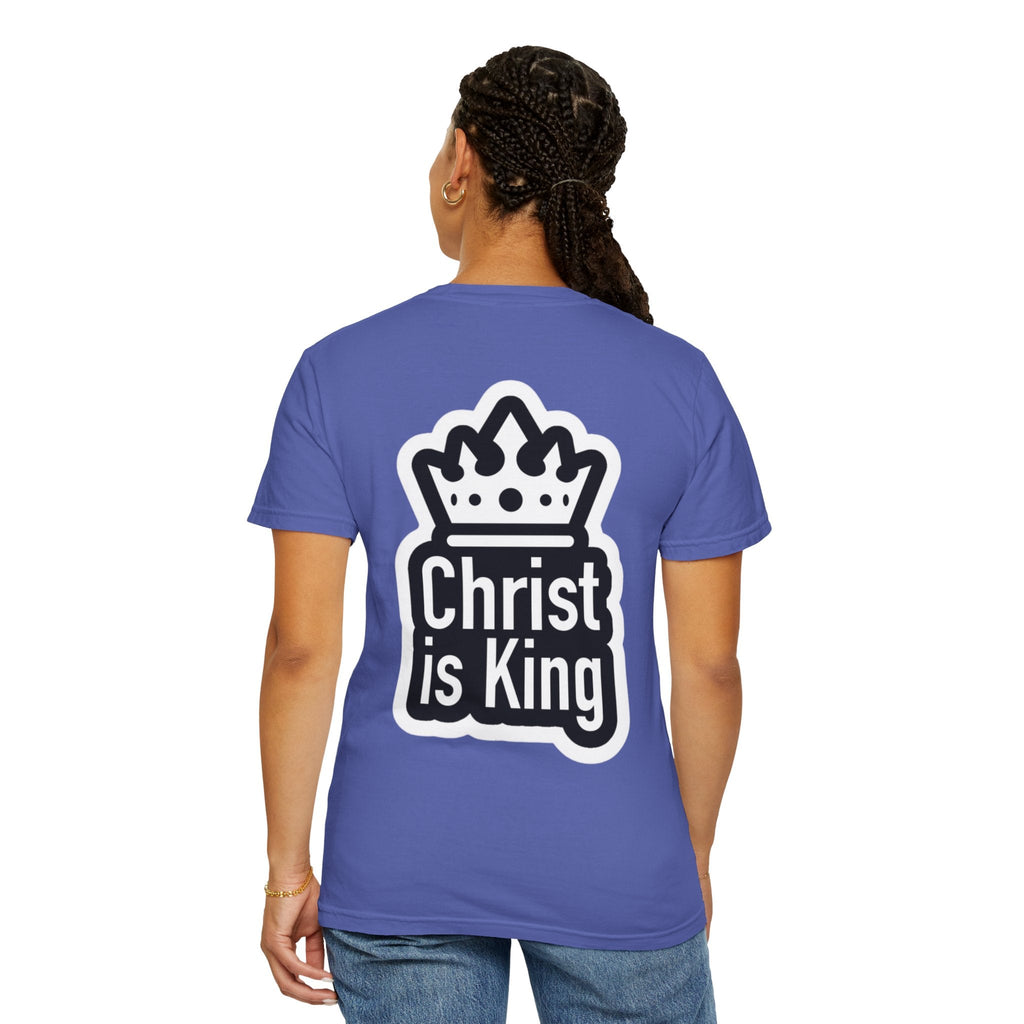 Christ is King T-Shirt – Bold Crown & Cross Christian Tee for Unashamed Faith Printify