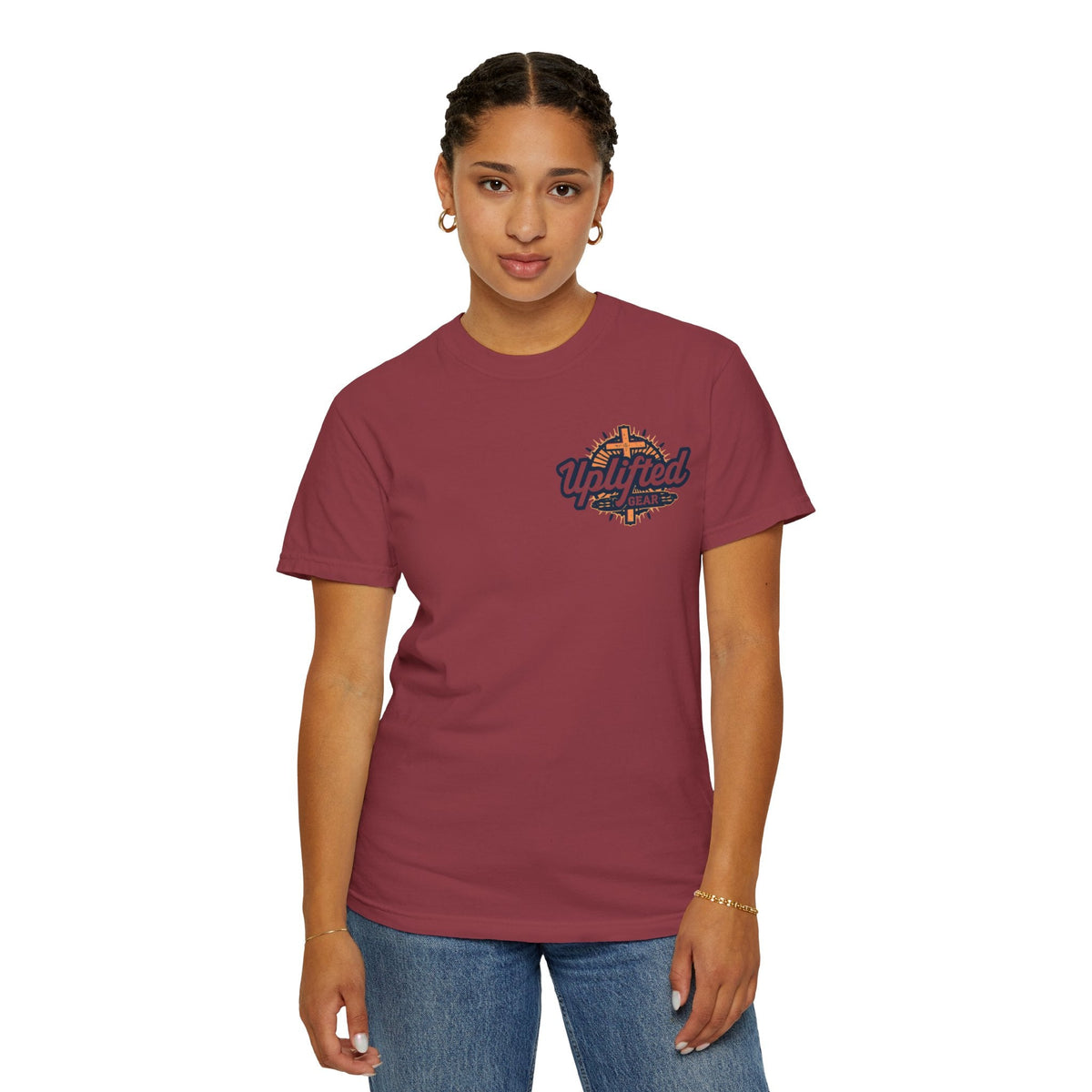 Jesus is King T-Shirt – Bold Christian Faith Tee with Crown & Cross for Eternal Reign Printify