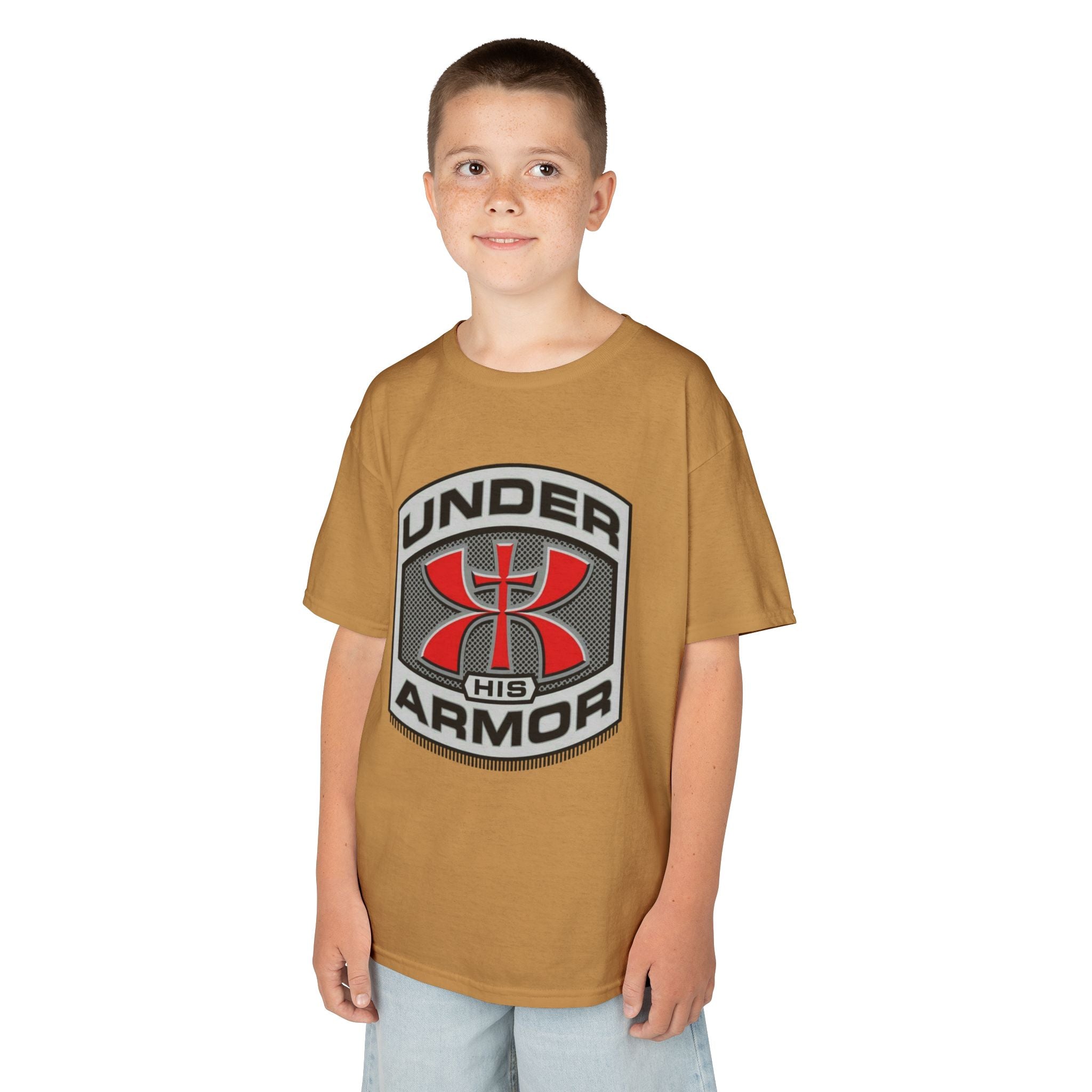 Under HIS Armor Christian T-Shirt — Faith-Inspired Under Armour Style Printify
