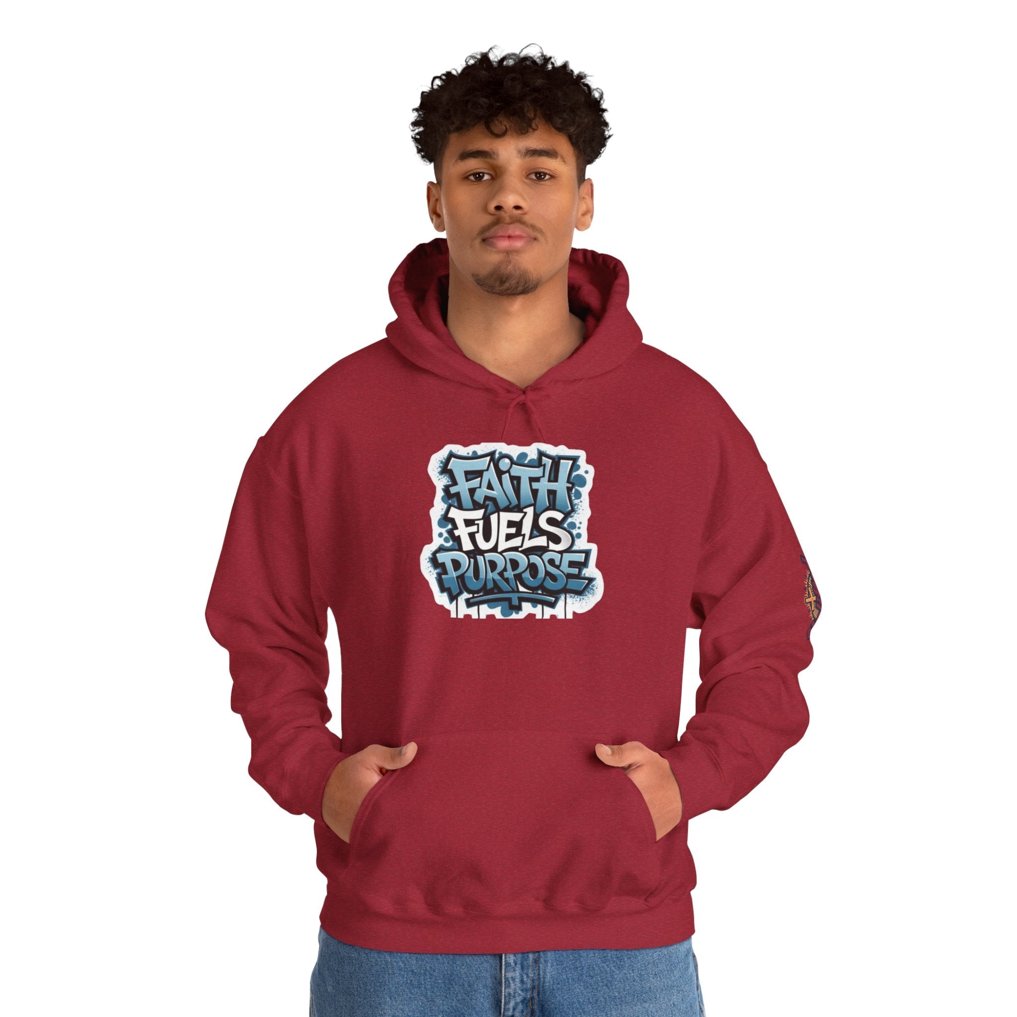 Faith Fuels Purpose Hoodie – Inspirational Christian Sweatshirt for Divine Drive & Unstoppable Belief Printify