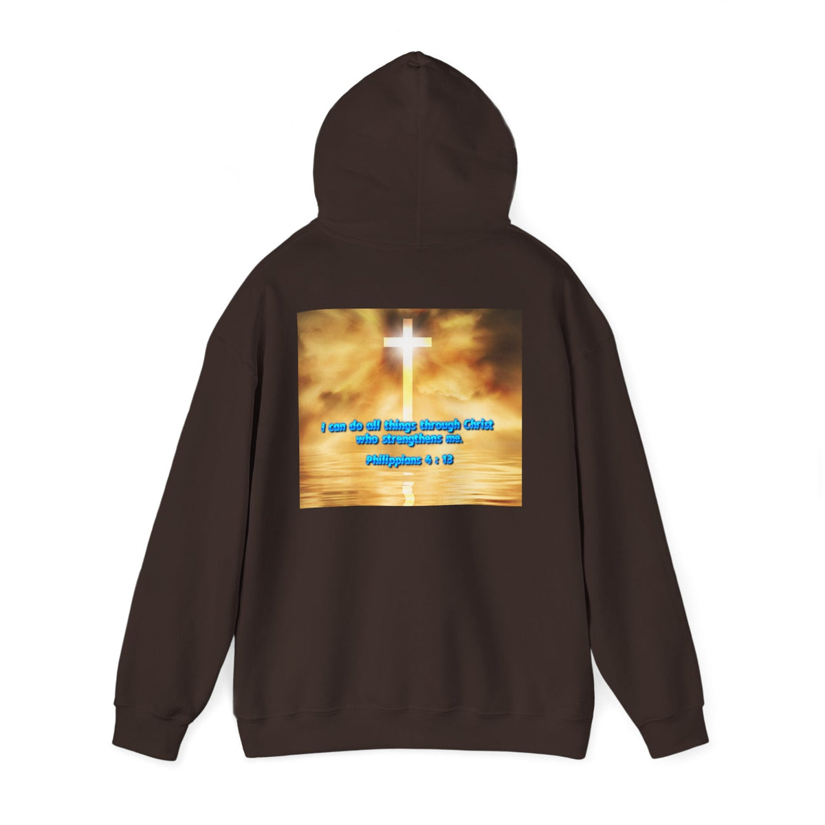 Bible Verse Unisex Heavy Blend™ Hooded Sweatshirt - Philippians 4 : 13 Printify
