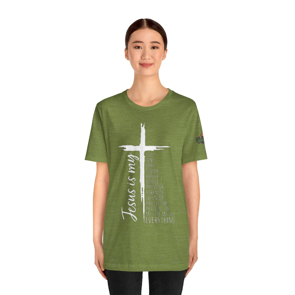 Jesus Is My Everything T-shirt – Cross List God King Lord Savior Christian T-shirt for Total Surrender Faith Printify