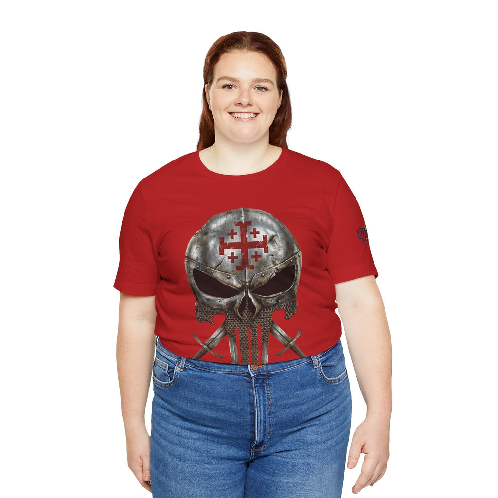 Crusader Knight Christian Skull T-shirt - Warrior Armor of God T-shirt Printify