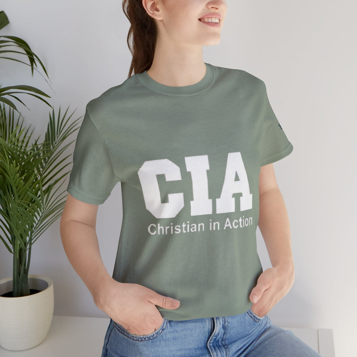 CIA Christian in Action T-shirt - Funny Faith Parody T-shirt - Mission Ready Apparel Printify