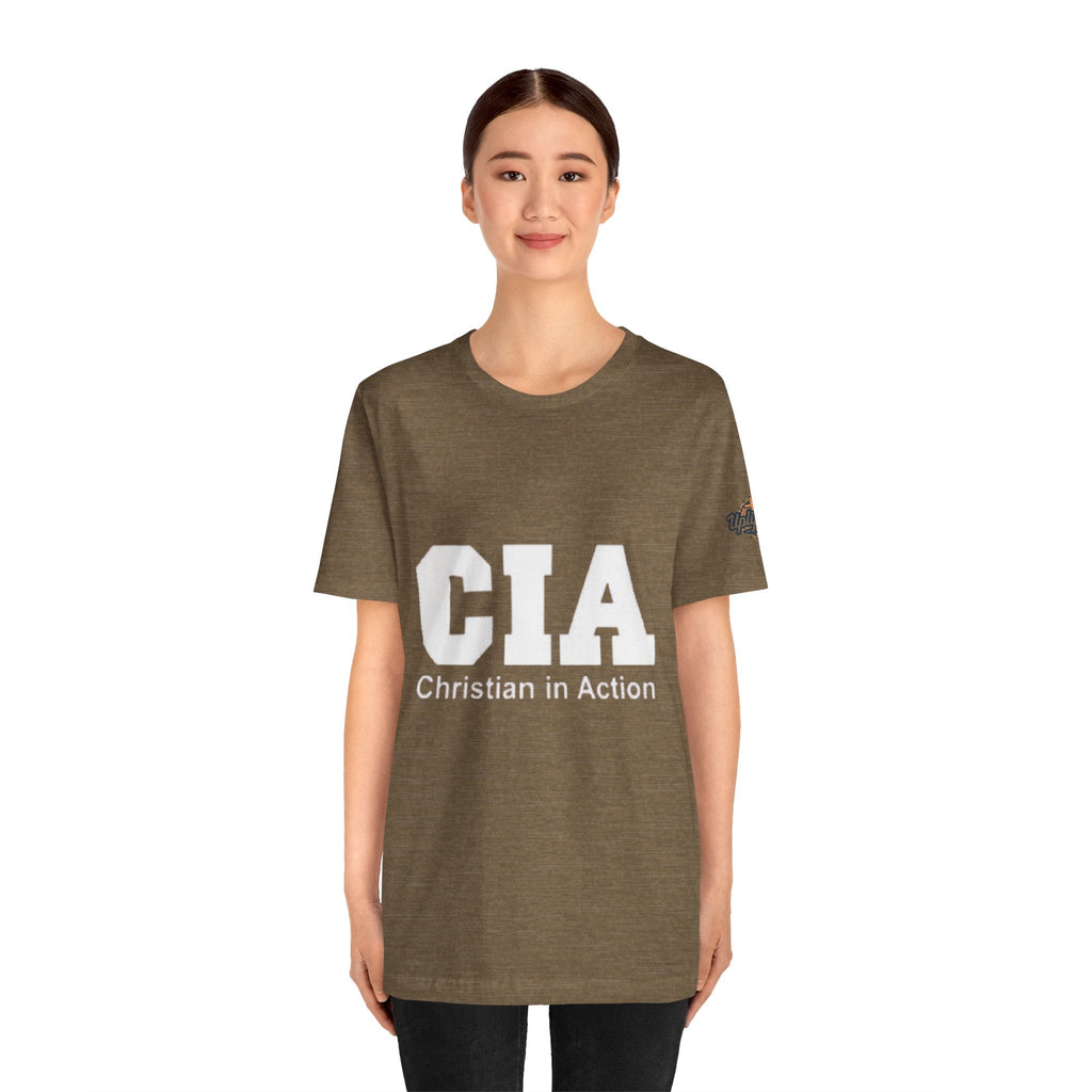 CIA Christian in Action T-shirt - Funny Faith Parody T-shirt - Mission Ready Apparel Printify