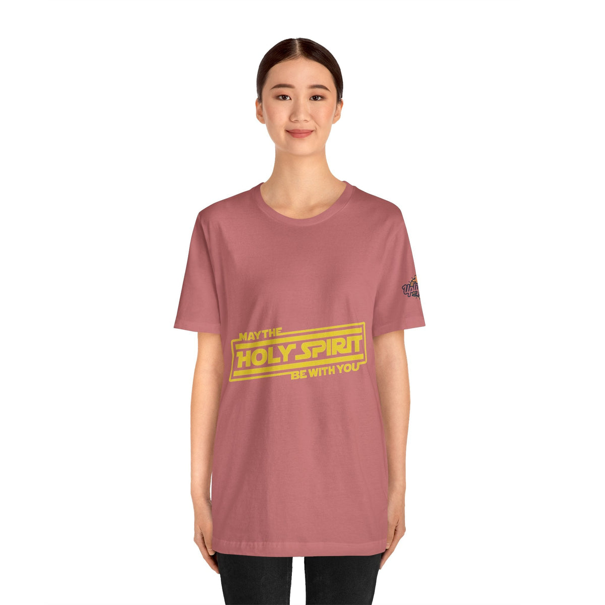 May the Holy Spirit Be With You T-shirt - Christian Star Wars Parody T-shirt Printify