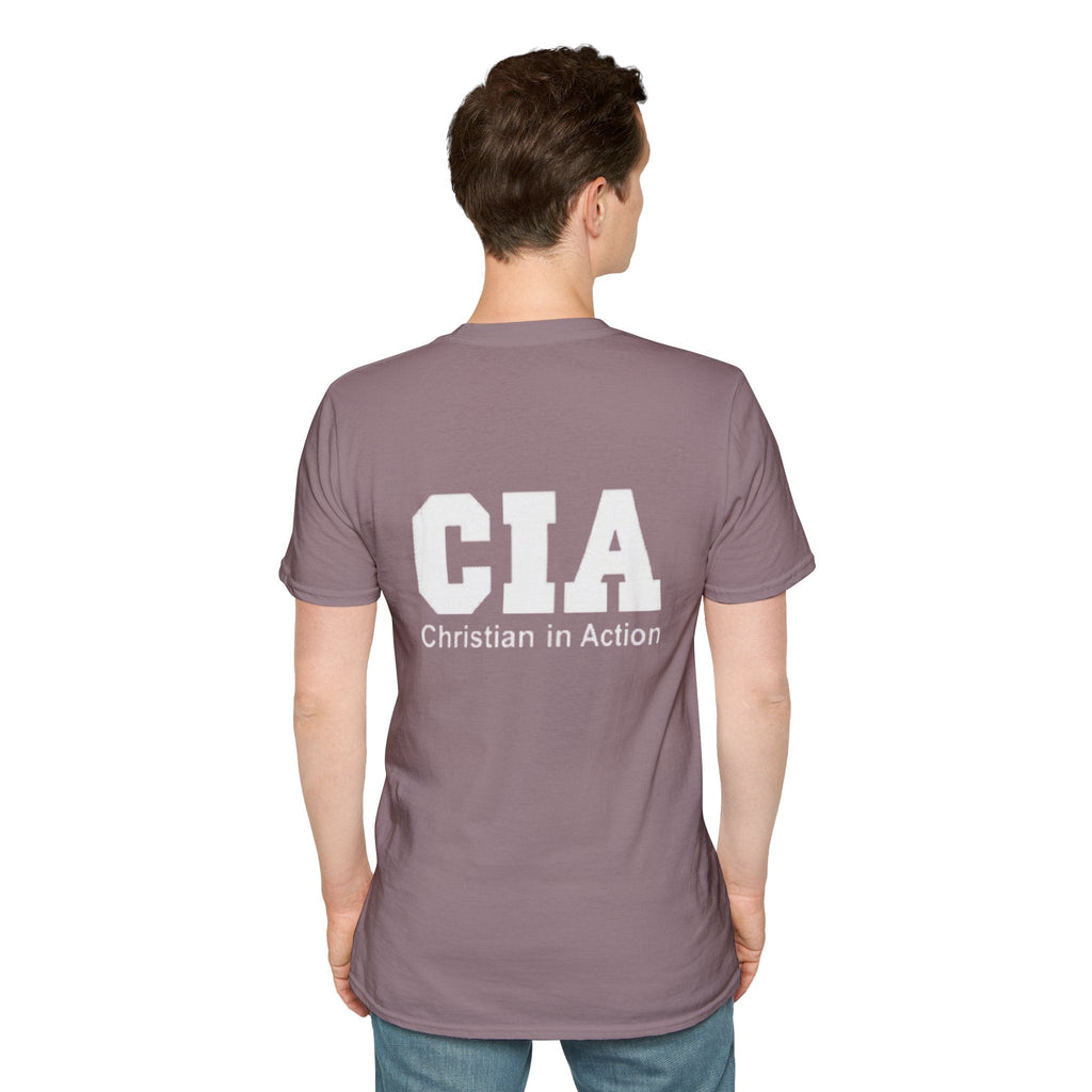 CIA Christian in Action T-shirt - Funny Faith Parody T-shirt - Mission Ready Apparel Printify