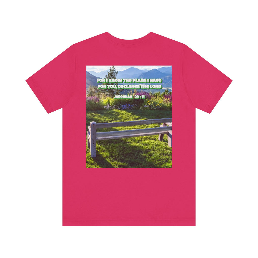 Bible Verse Unisex Tee - Jeremiah 29 : 11 Printify