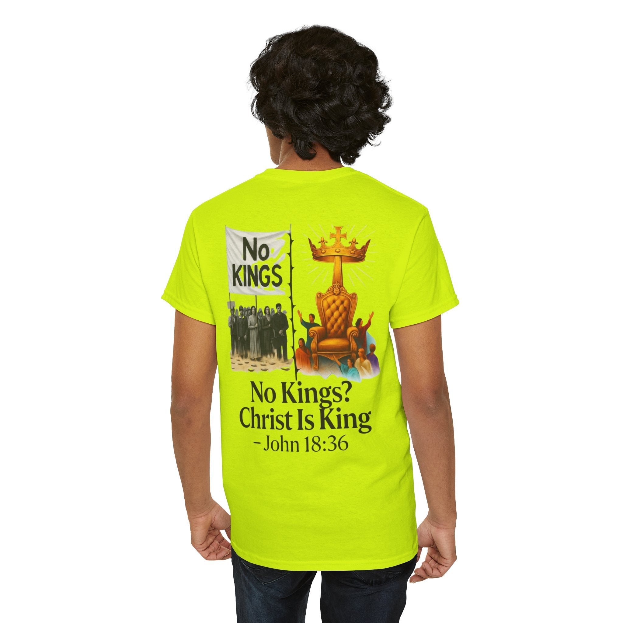 No Kings? Christ is King T-Shirt – Bold Christian Faith Tee for Devoted Believers Printify