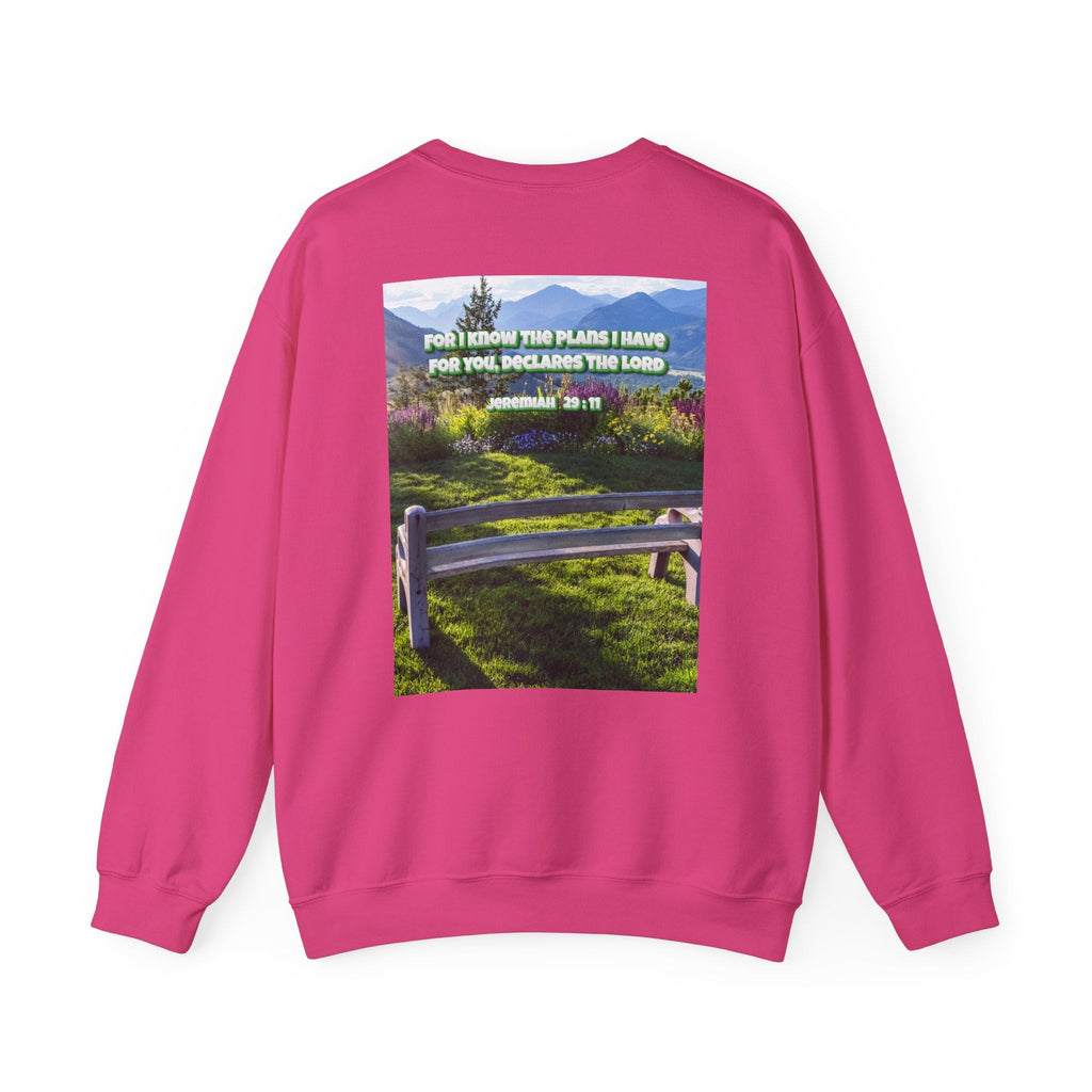 Bible Verse Unisex Heavy Blend™ Crewneck Sweatshirt -  Jeremiah 29 : 11 Printify