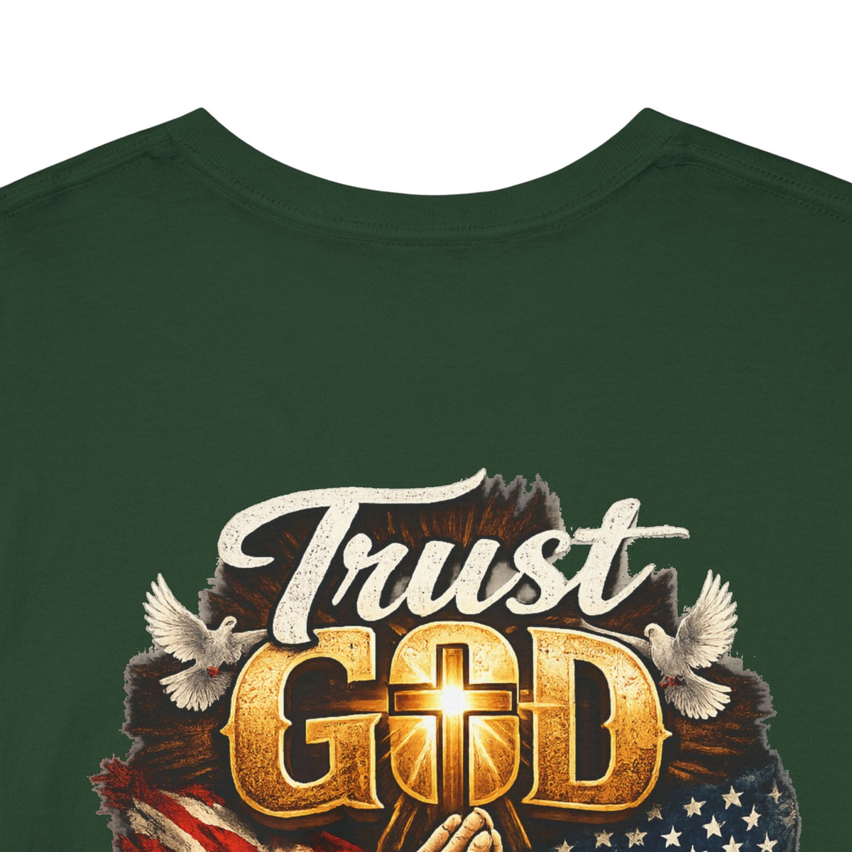 Trust God Not Government T-Shirt — Vintage Patriotic Christian Tee Printify