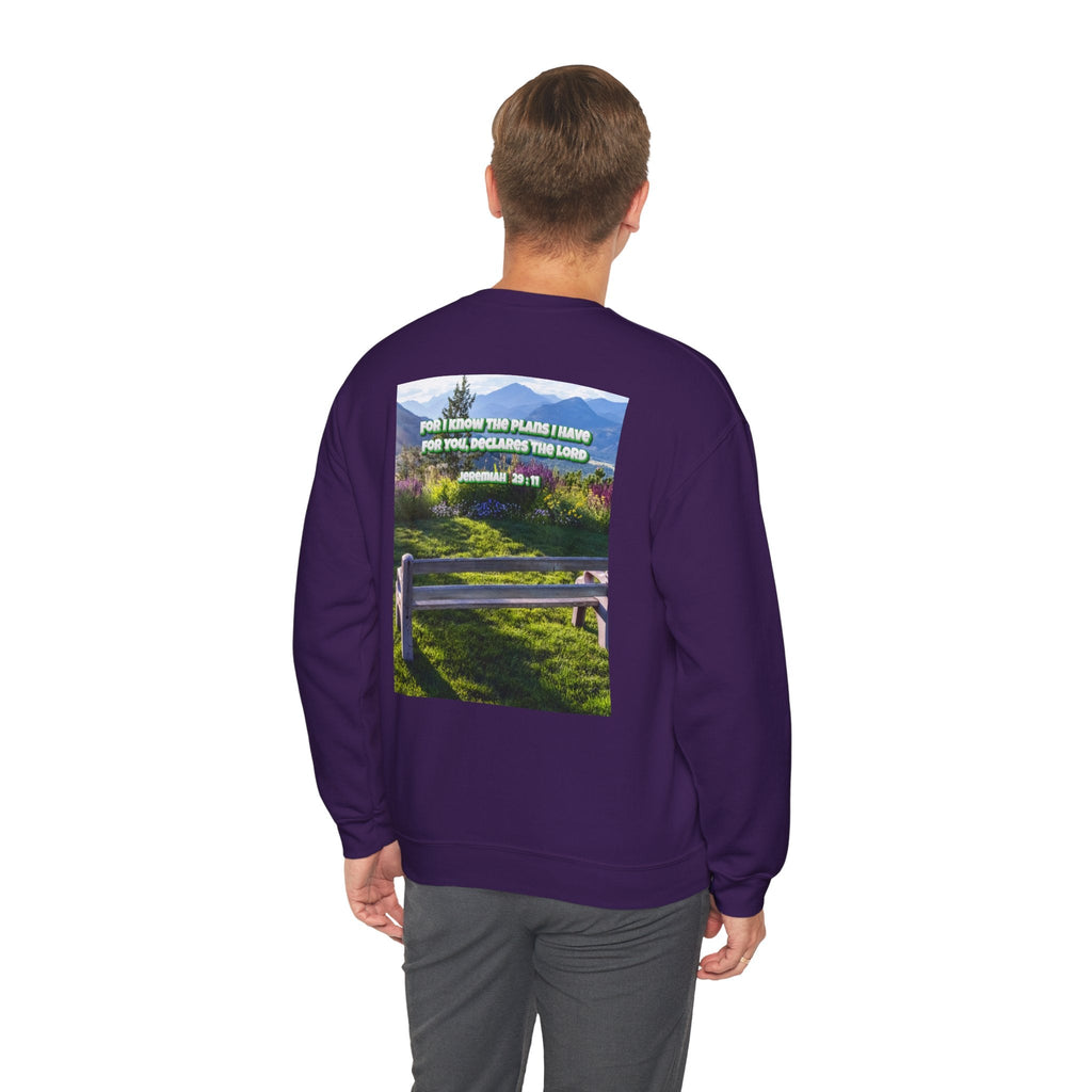Bible Verse Unisex Heavy Blend™ Crewneck Sweatshirt -  Jeremiah 29 : 11 Printify