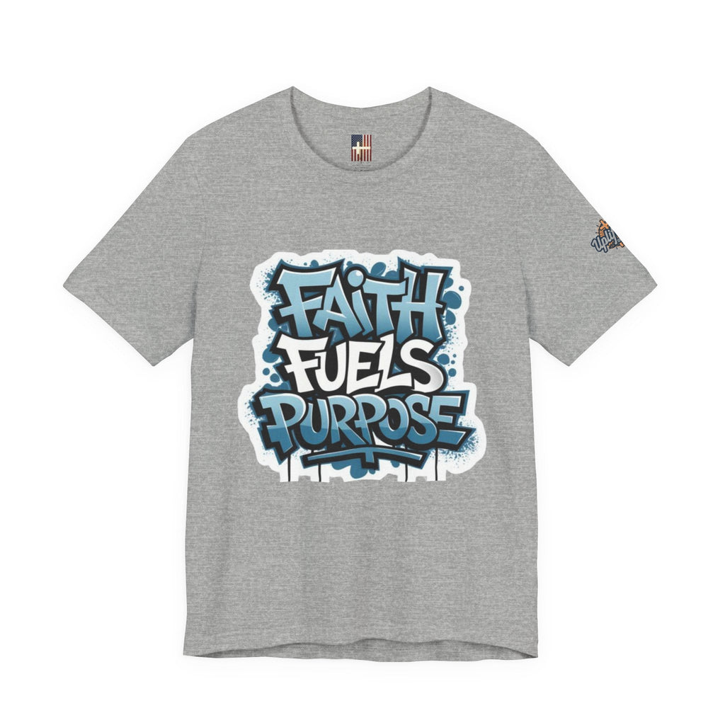 Faith Fuels Purpose T-shirt – Inspirational Christian T-shirt for Divine Drive & Unstoppable Belief Printify