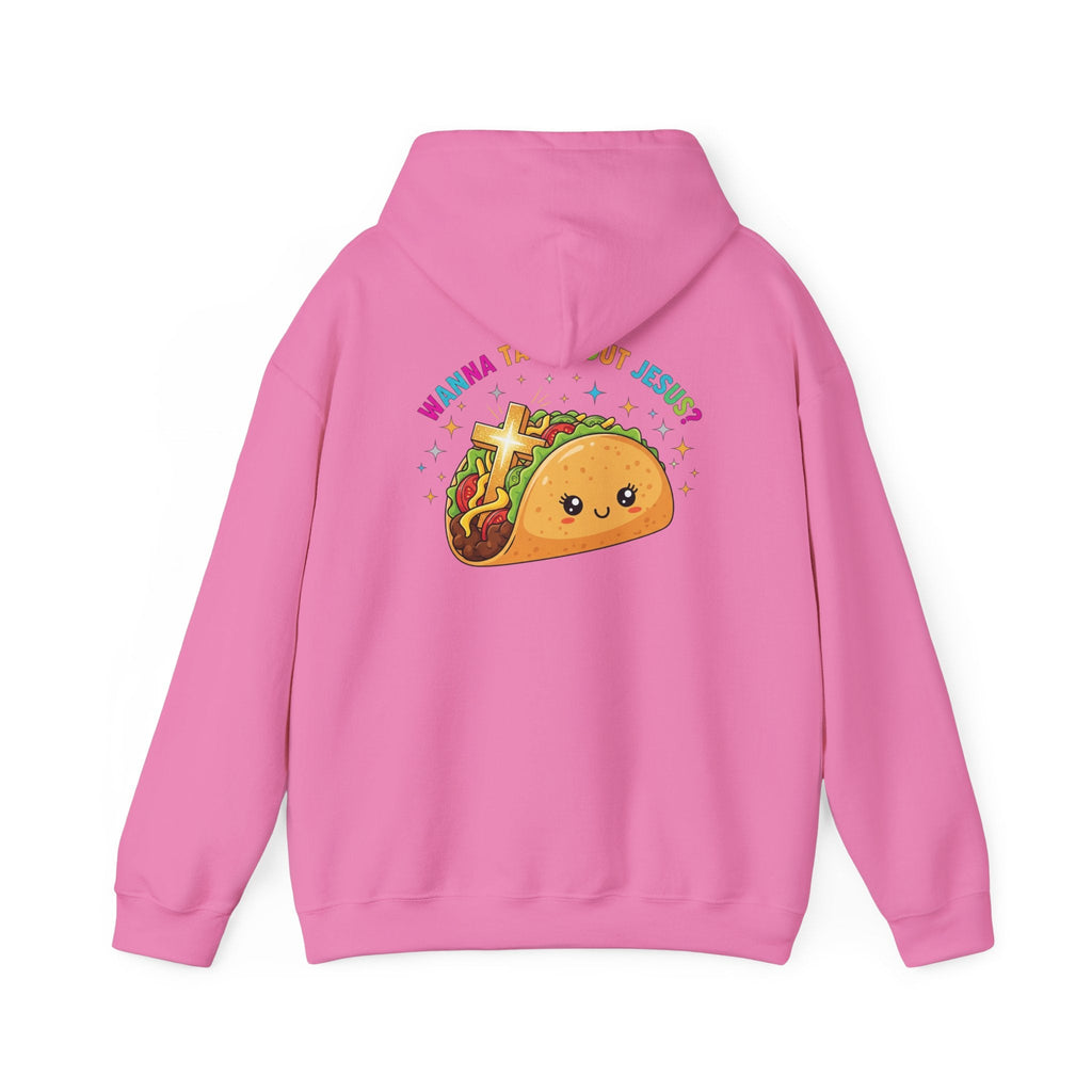 Wanna Taco 'Bout Hoodie – Cozy Christian Pun Hoodie for Faith & Fun Printify