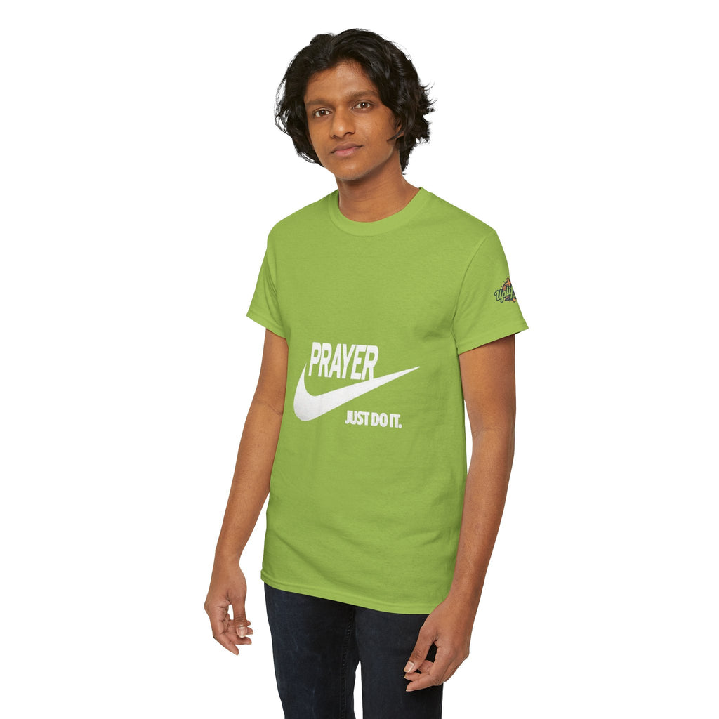 Prayer Just Do It T-shirt - Funny Christian Nike Parody T-shirt - Faith Gear Printify