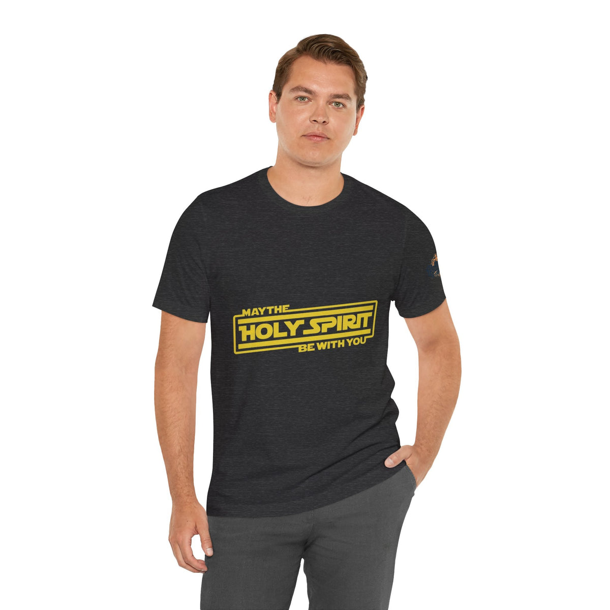 May the Holy Spirit Be With You T-shirt - Christian Star Wars Parody T-shirt Printify