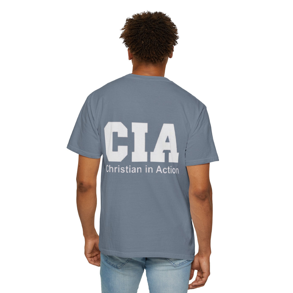 CIA Christian in Action T-shirt - Funny Faith Parody T-shirt - Mission Ready Apparel Printify