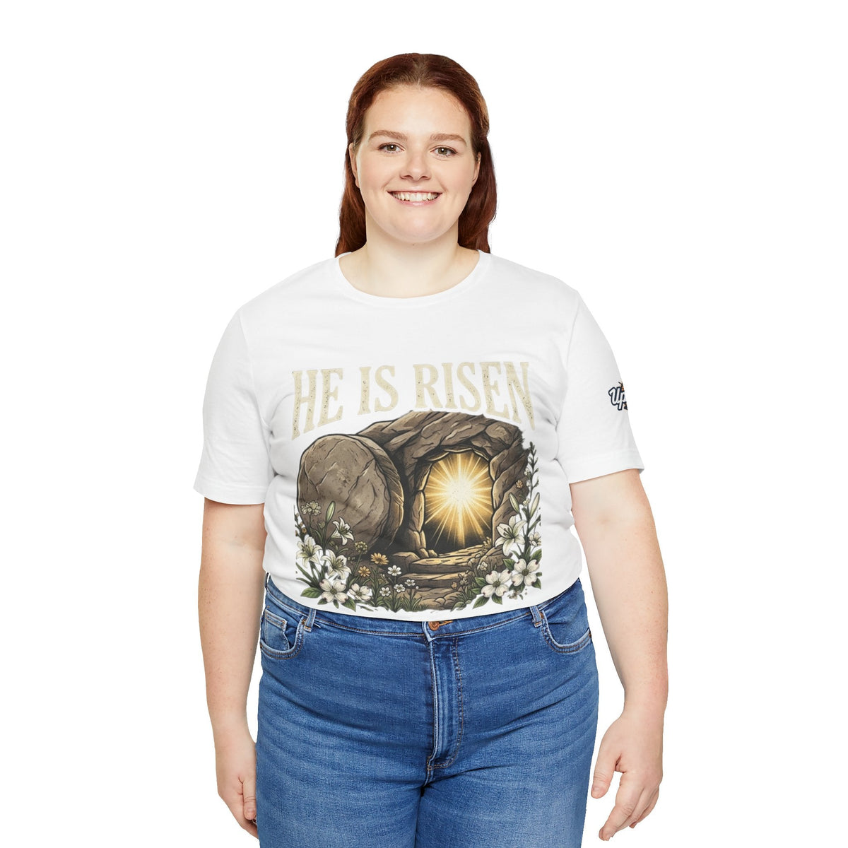 He Is Risen T-Shirt — Jesus Christ Resurrection Easter Tee Printify